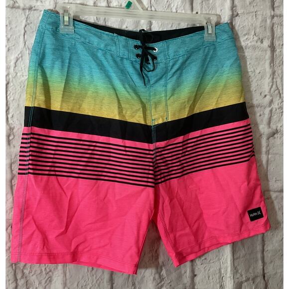 Hurley Shorts Mens Size 32  Surf Boardshorts Multicolor - Picture 3 of 7